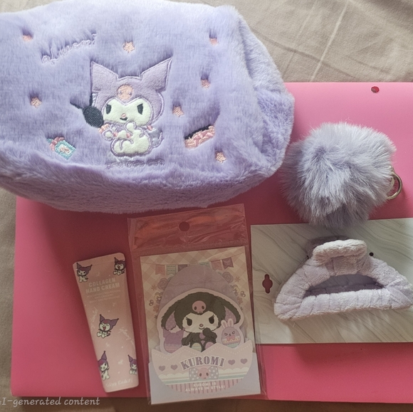 Other - Kuromi Plush Purple Accessory Bag And New Goodies Included